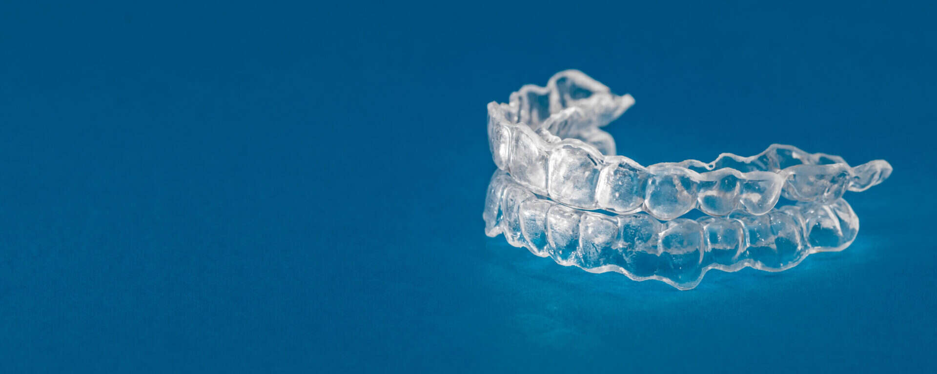 Inivisalign braces or invisible orthodontic aligner.