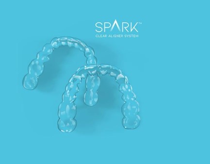 image of two spark Clear aligners